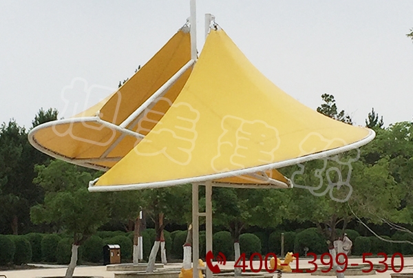 公園膜結構亭