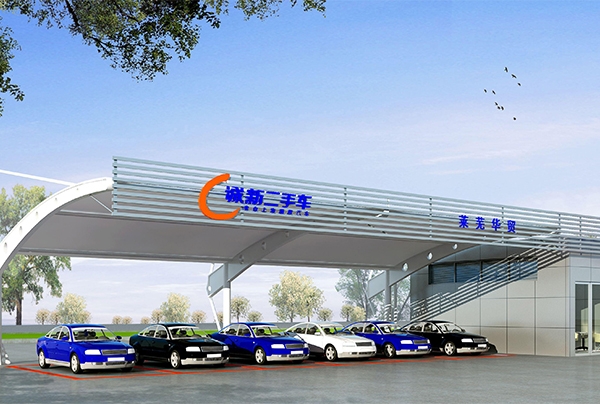 膜結構停車棚